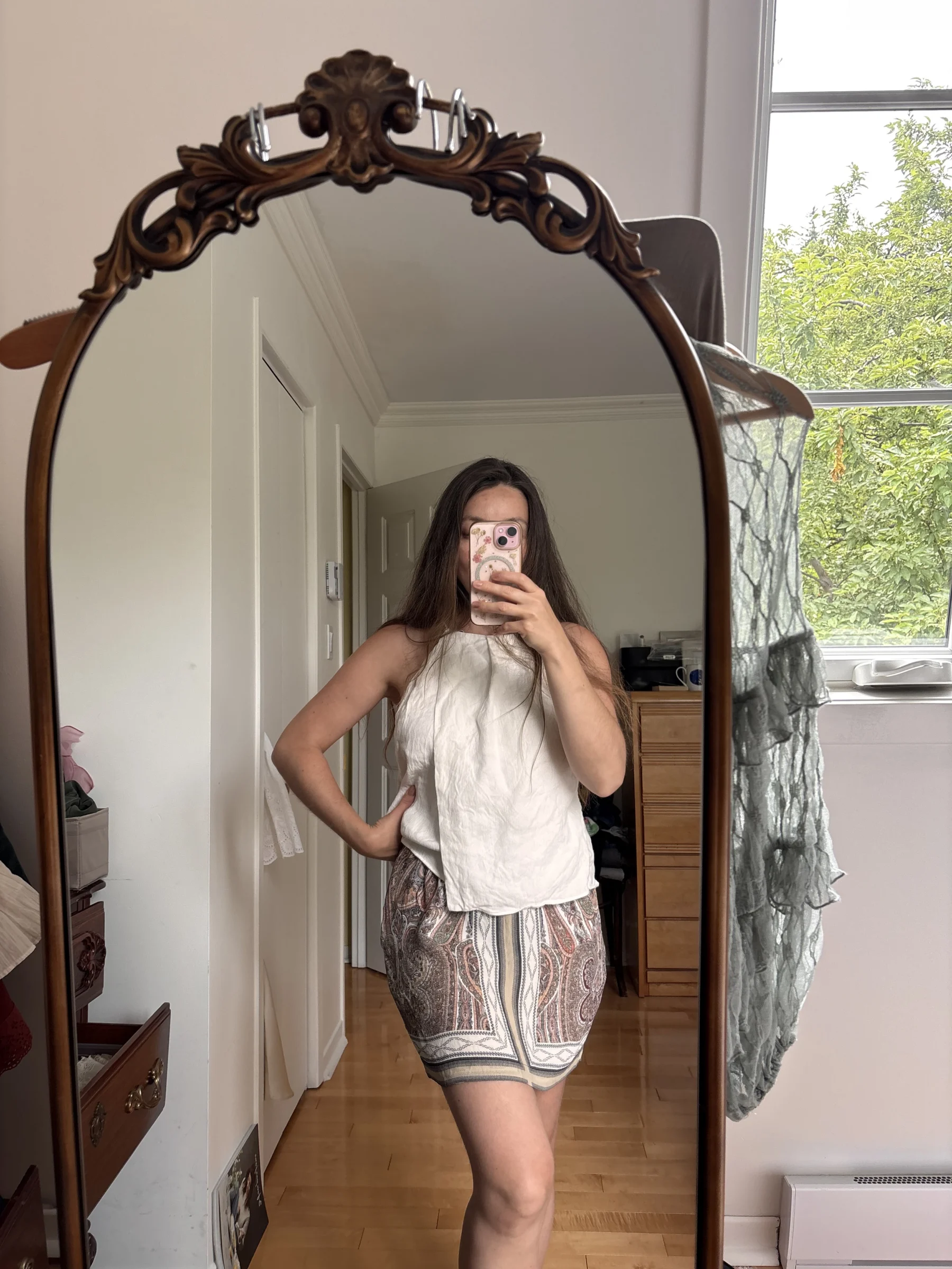 Camisole lin tulipe Massimo Dutti seconde main