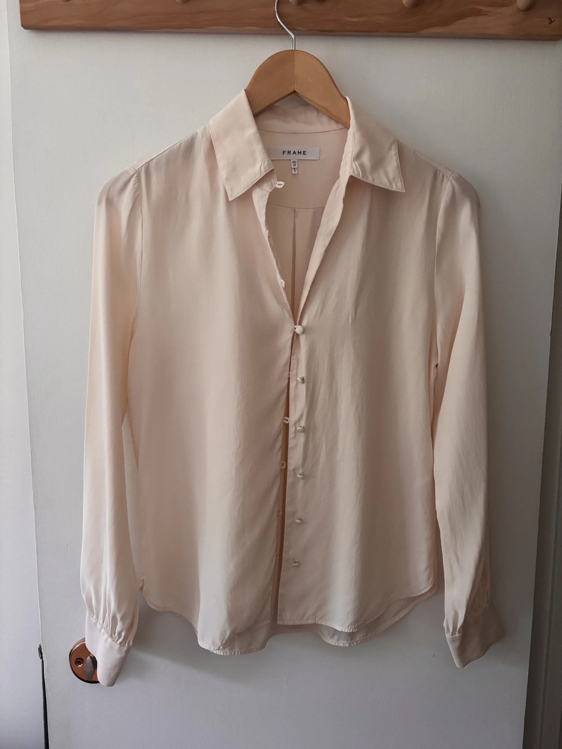 100% soie chemisier Frame Anthropologie seconde main