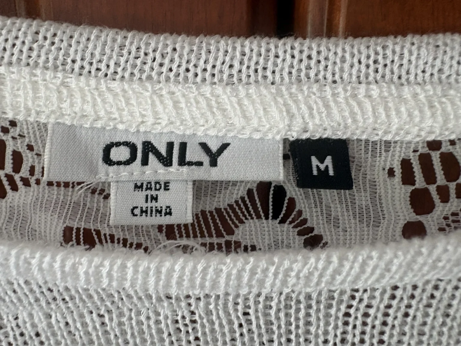 Image for Pull blanc Only avec détail au dos
