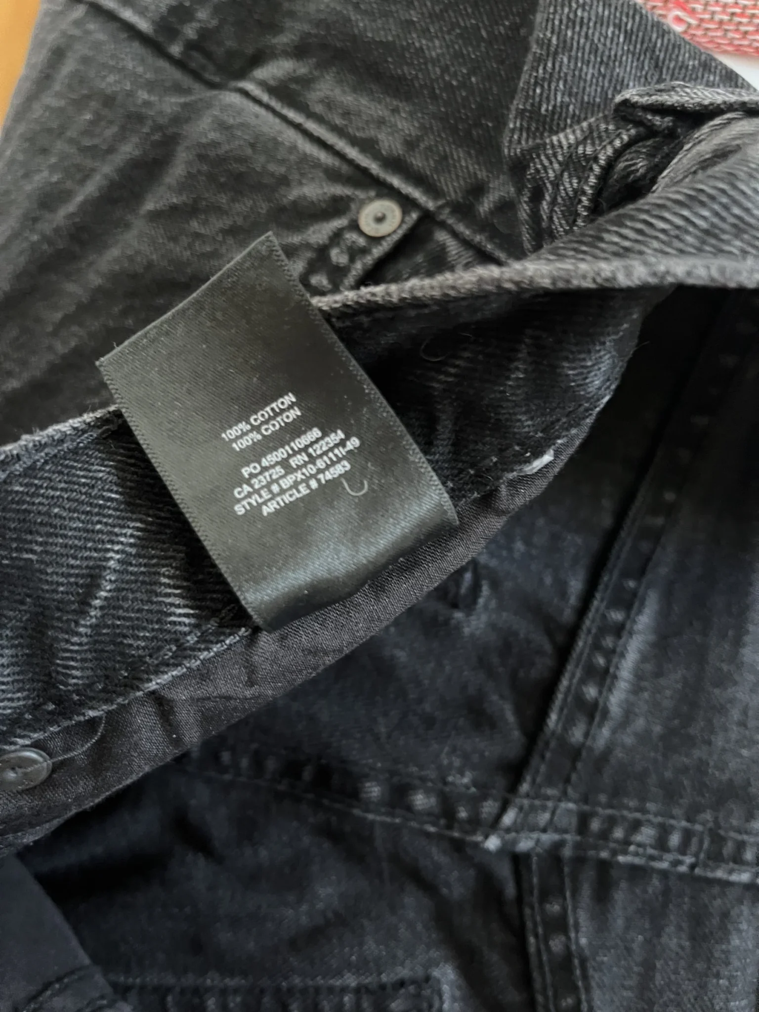 Image for Aritzia black denim jumper
