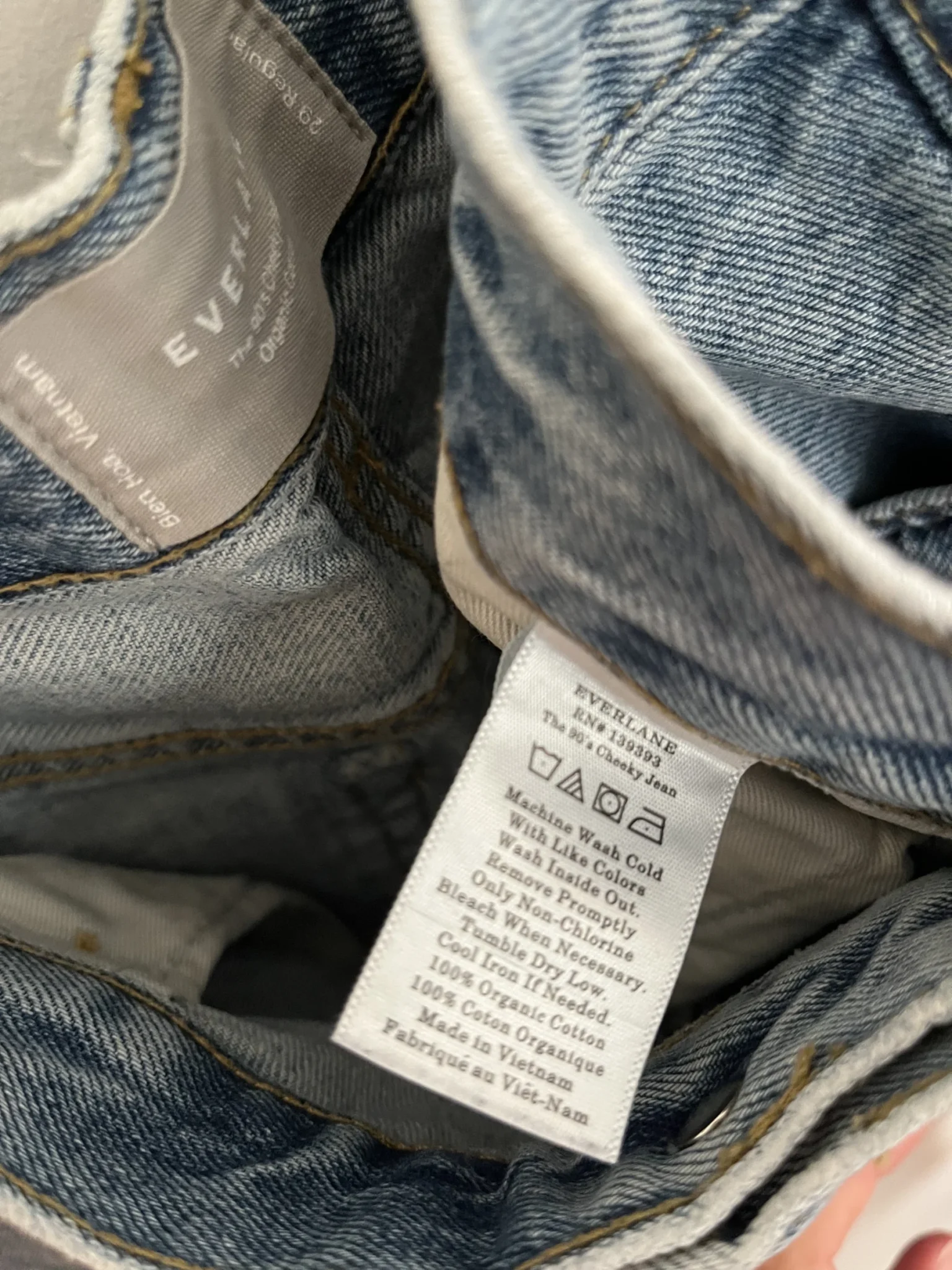 Image for 90's cheeky jean bleu Everlane - Coton bio