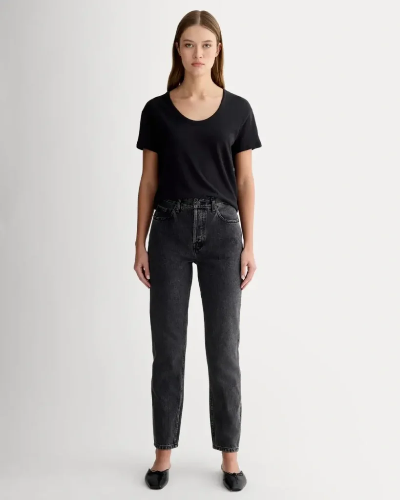 Image for 90's cheeky jean noir Everlane - Coton bio