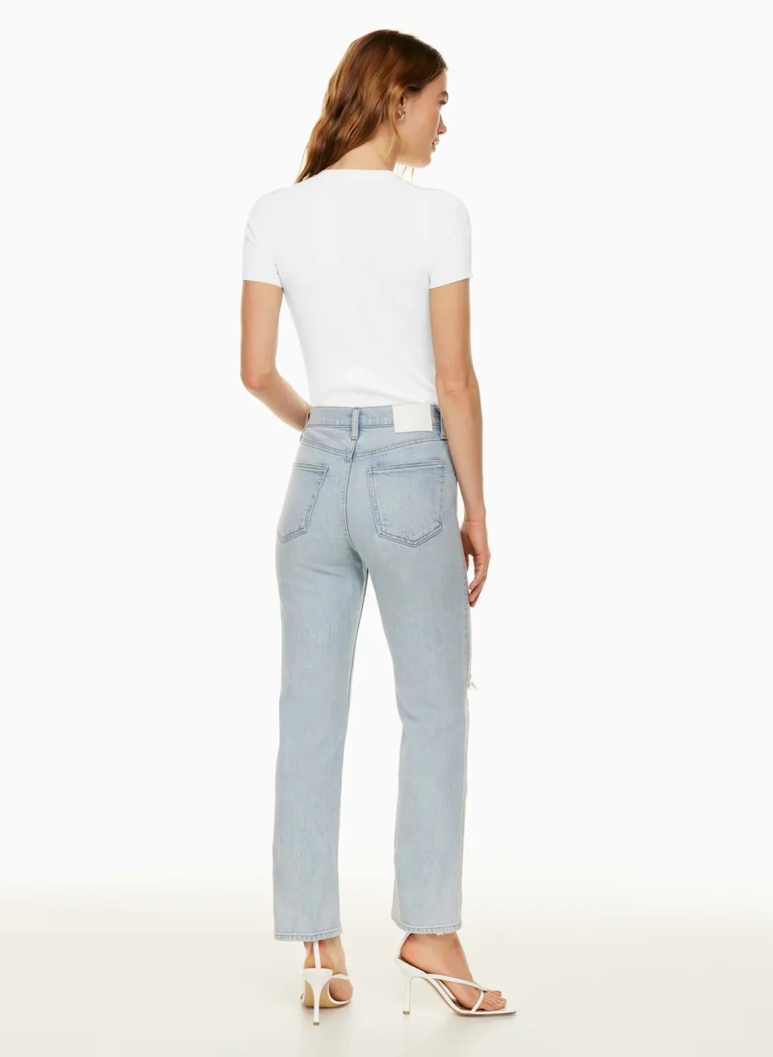 Image for Jean droit taille haute Arlo, Coton Bio - Aritzia