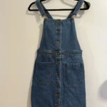 Featured thumbnail for Denim pinafore mini dress - Simons
