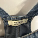 Thumbnail for Denim pinafore mini dress - Simons