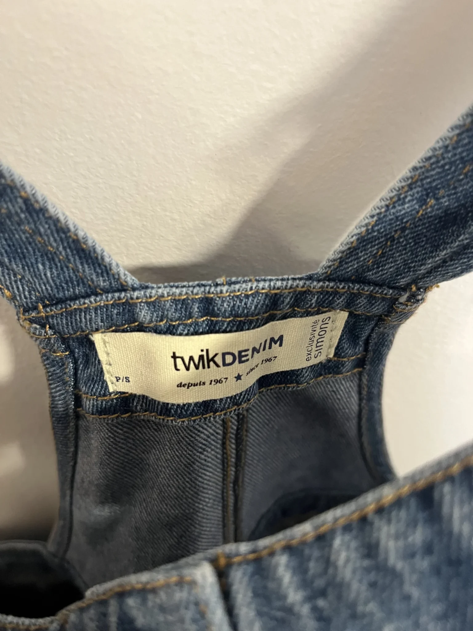 Image for Denim pinafore mini dress - Simons