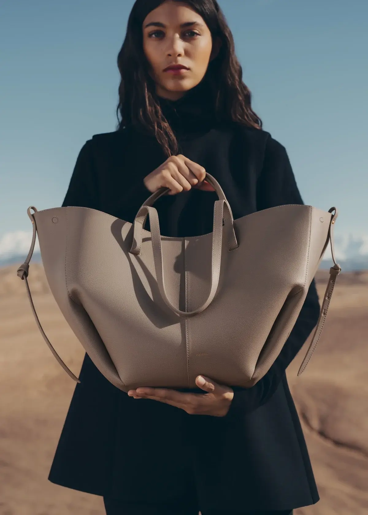 Sac Polène modèle Cyme taupe Polene seconde main