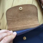 Thumbnail for Sac Longchamp Large modèle le Pliage bleu marine et cuir marron