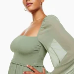 Thumbnail for Robe Aritzia Wilfred modèle Tempest verte taille S