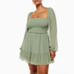 Thumbnail for Robe Aritzia Wilfred modèle Tempest verte taille S