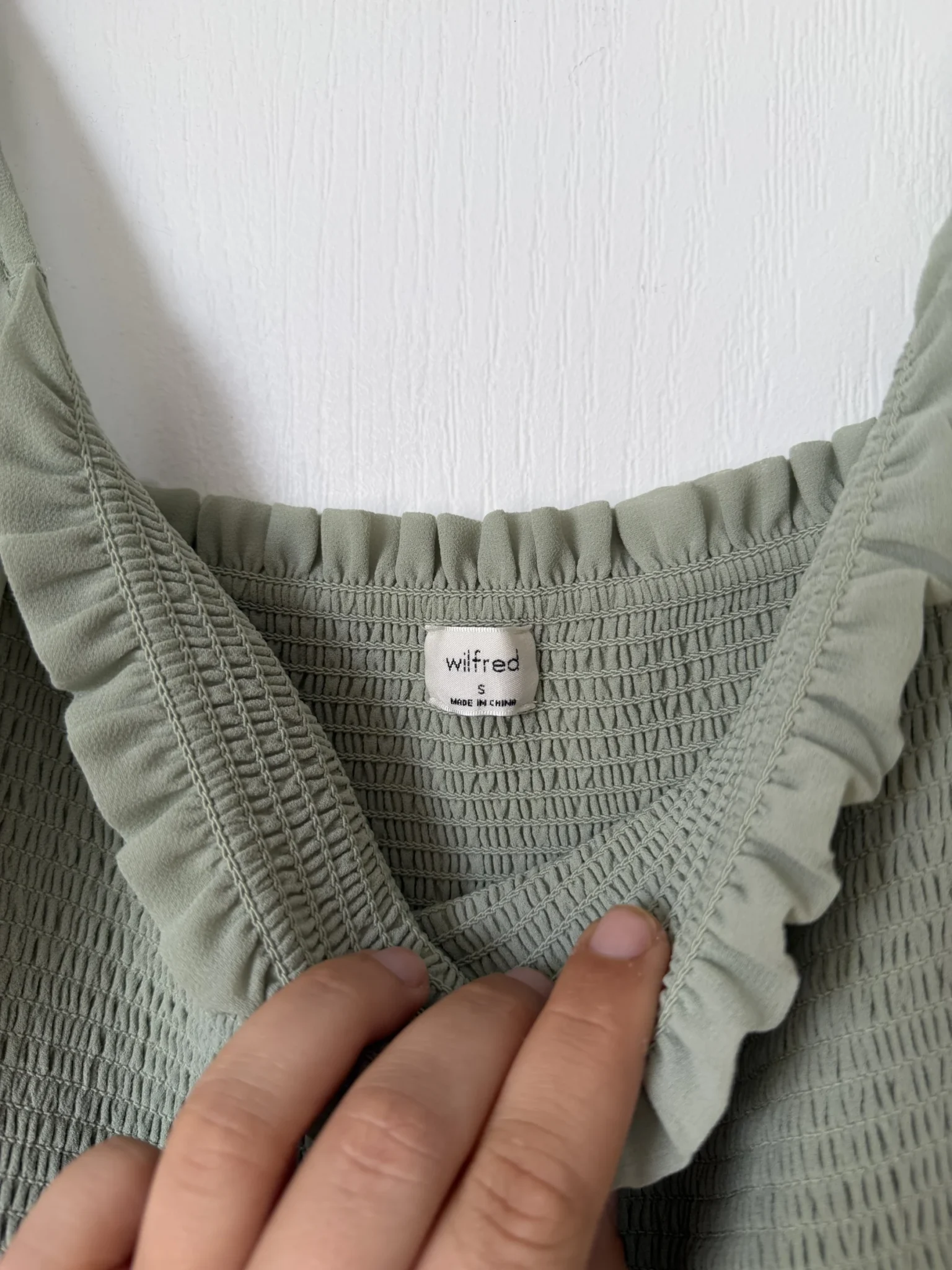 Image for Robe Aritzia Wilfred modèle Tempest verte taille S