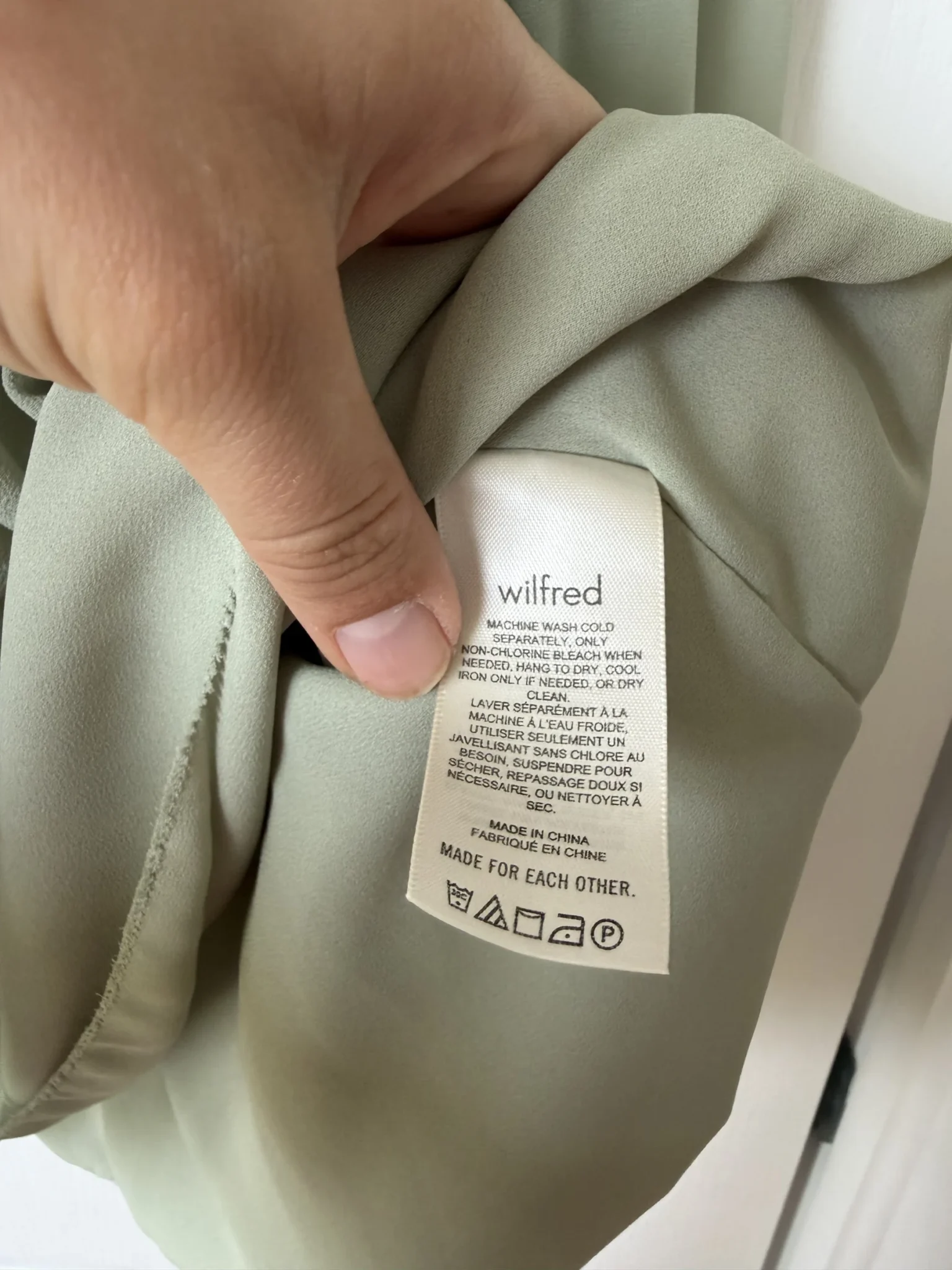 Image for Robe Aritzia Wilfred modèle Tempest verte taille S