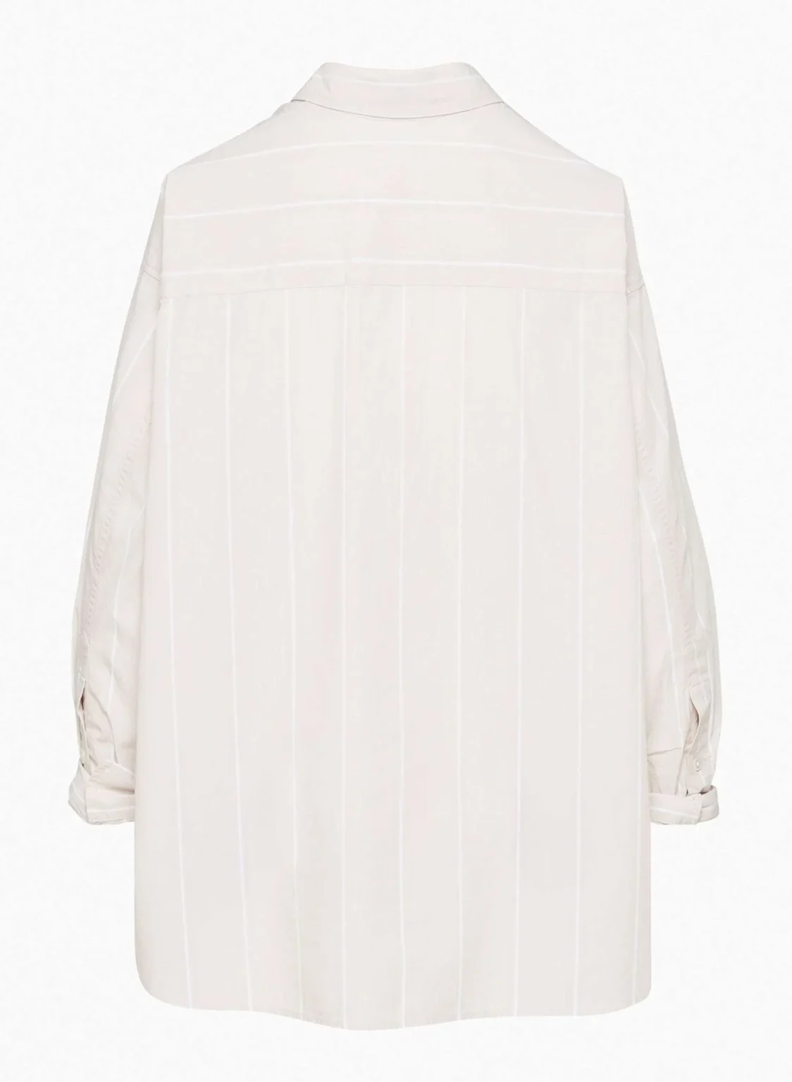Image for Chemise oversize Wilfred Free Aritzia taille XS rayé blanche et beige