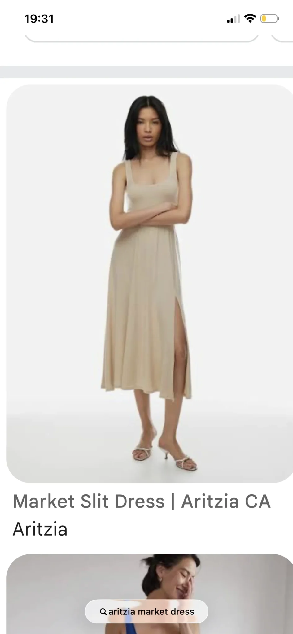 Image for Aritzia | Market midi dress with a slit
