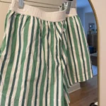 Featured thumbnail for Ganni | striped cotton shorts