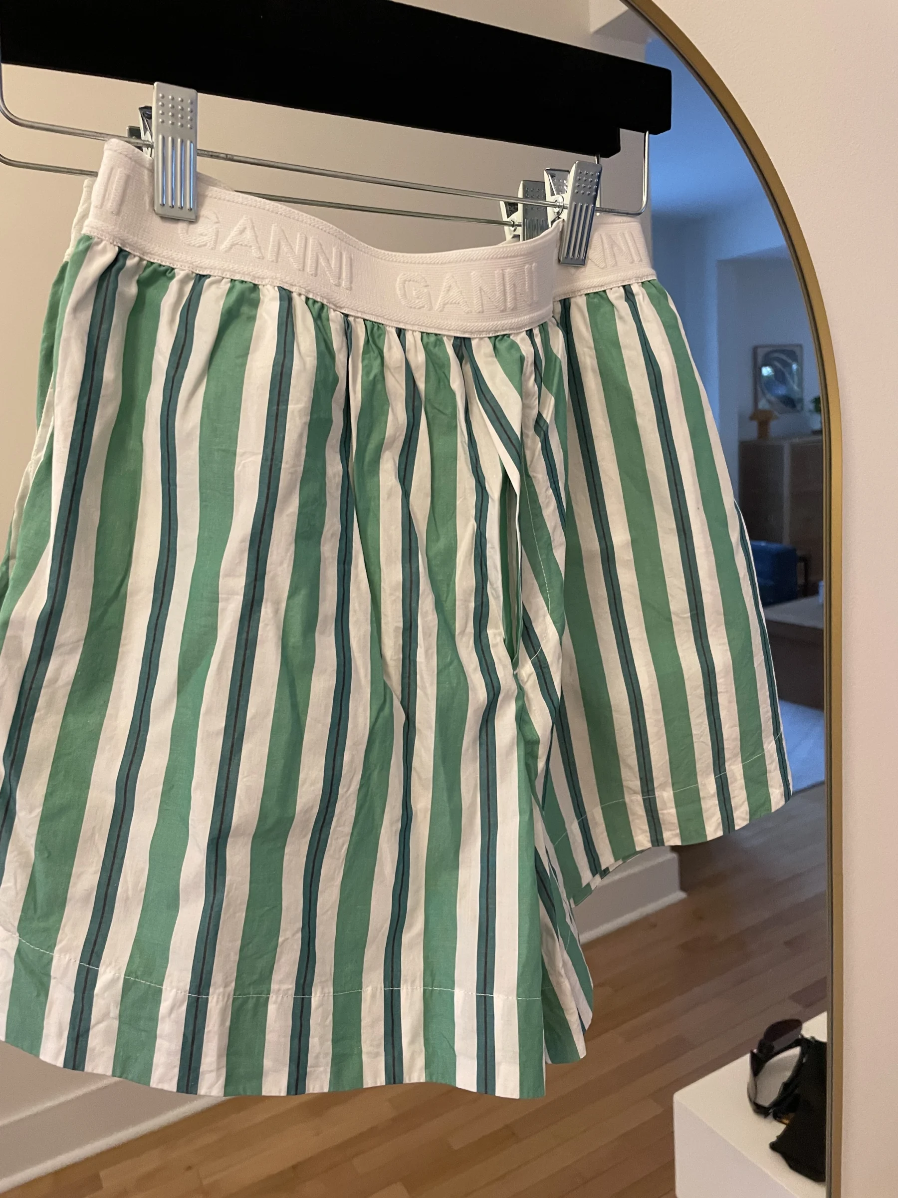 Ganni | short rayé en coton Ganni seconde main