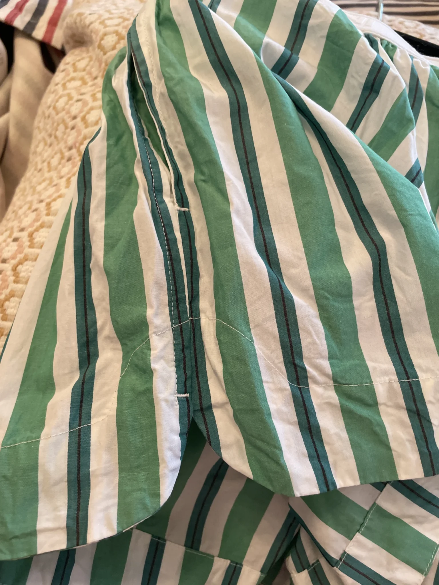 Image for Ganni | striped cotton shorts