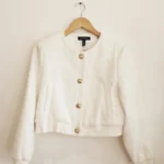 Featured thumbnail for Cream-coloured buckled waistcoat with gold buttons