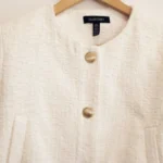 Thumbnail for Cream-coloured buckled waistcoat with gold buttons