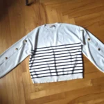 Thumbnail for TWINSET-Magnifique pull à rayures bleues et blanches