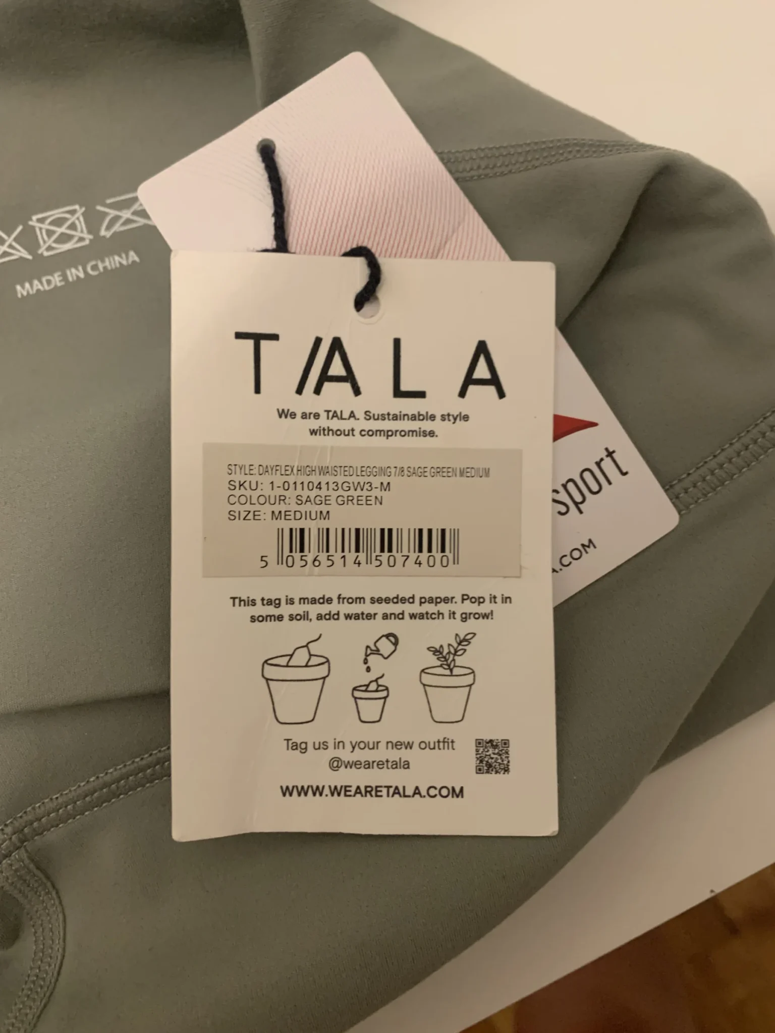 Image for Legging de sport kaki - TALA