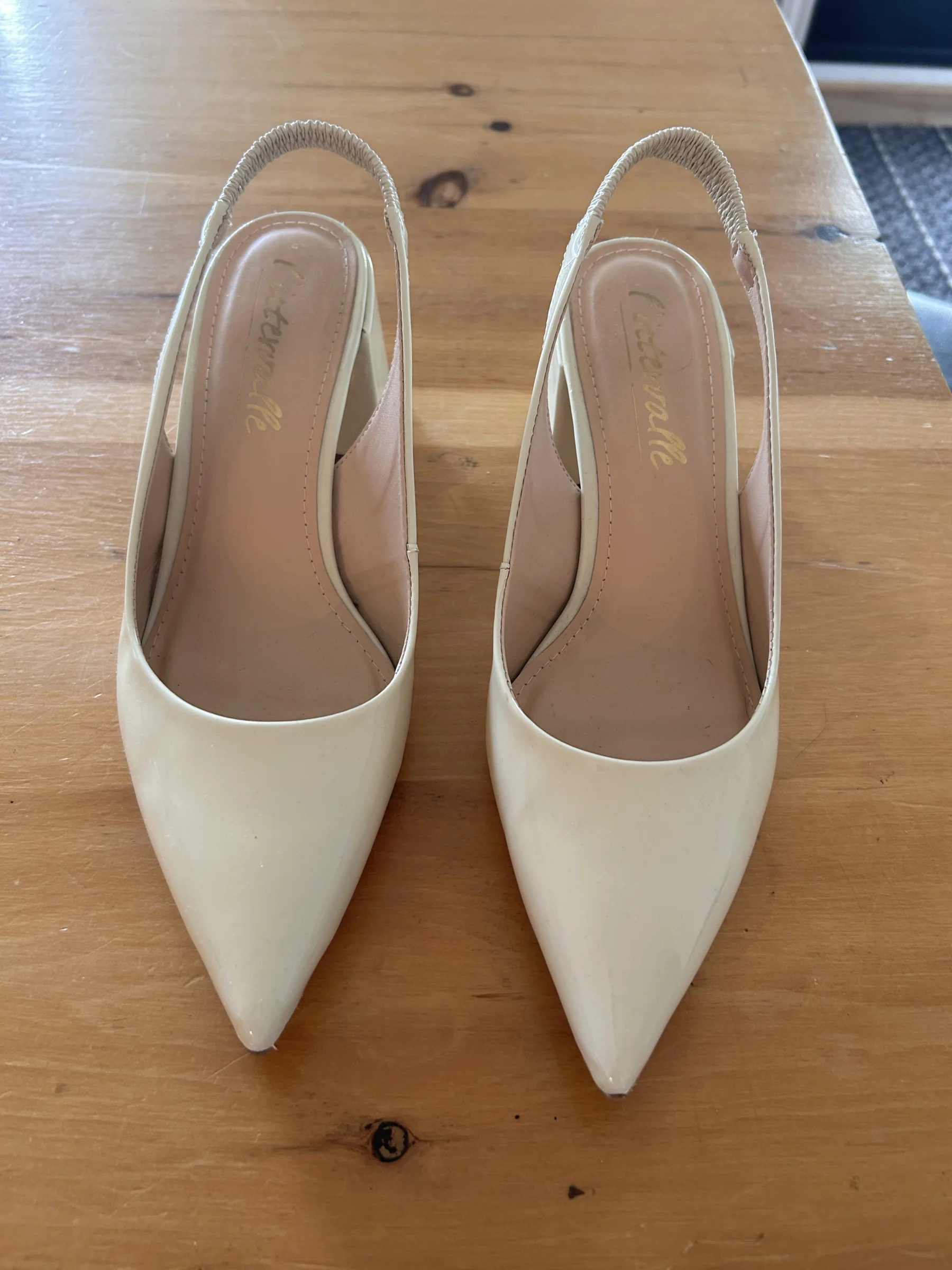 Souliers talons blocs crème - L’intervalle - gr:39 Intervalle seconde main