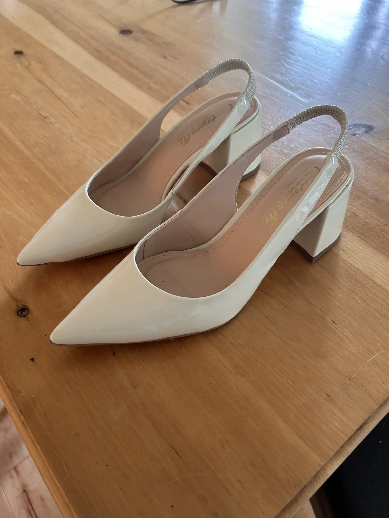 Image for Souliers talons blocs crème - L’intervalle - gr:39