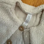 Thumbnail for Manteau / veste sherpa crème 3-6 mois