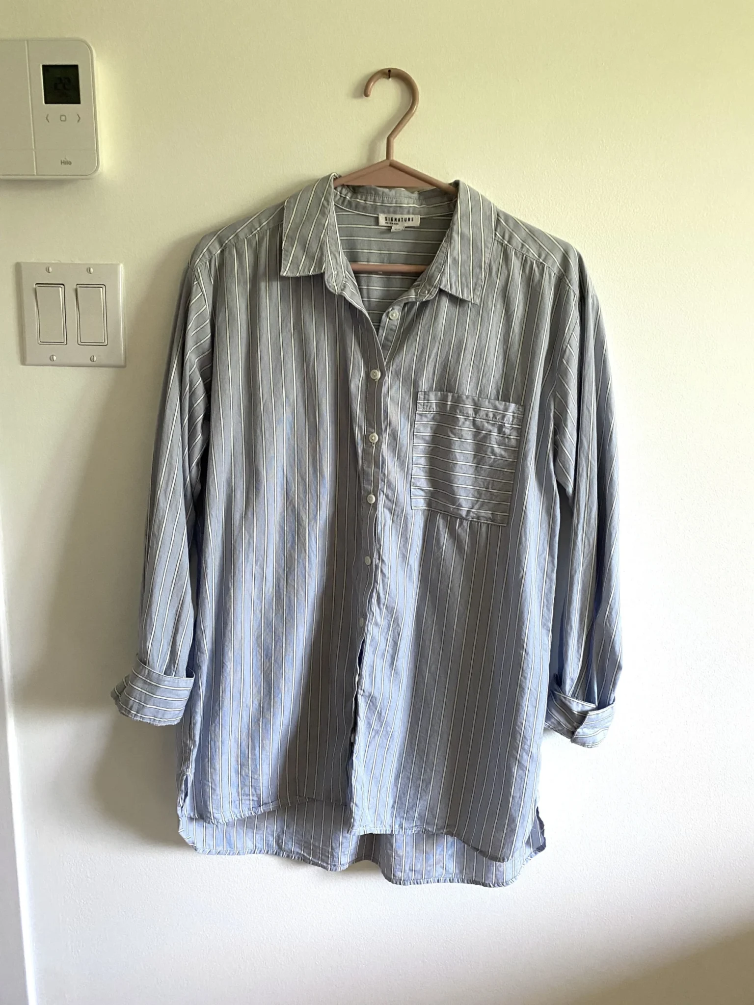 Image for Reitmans oversized striped blouse