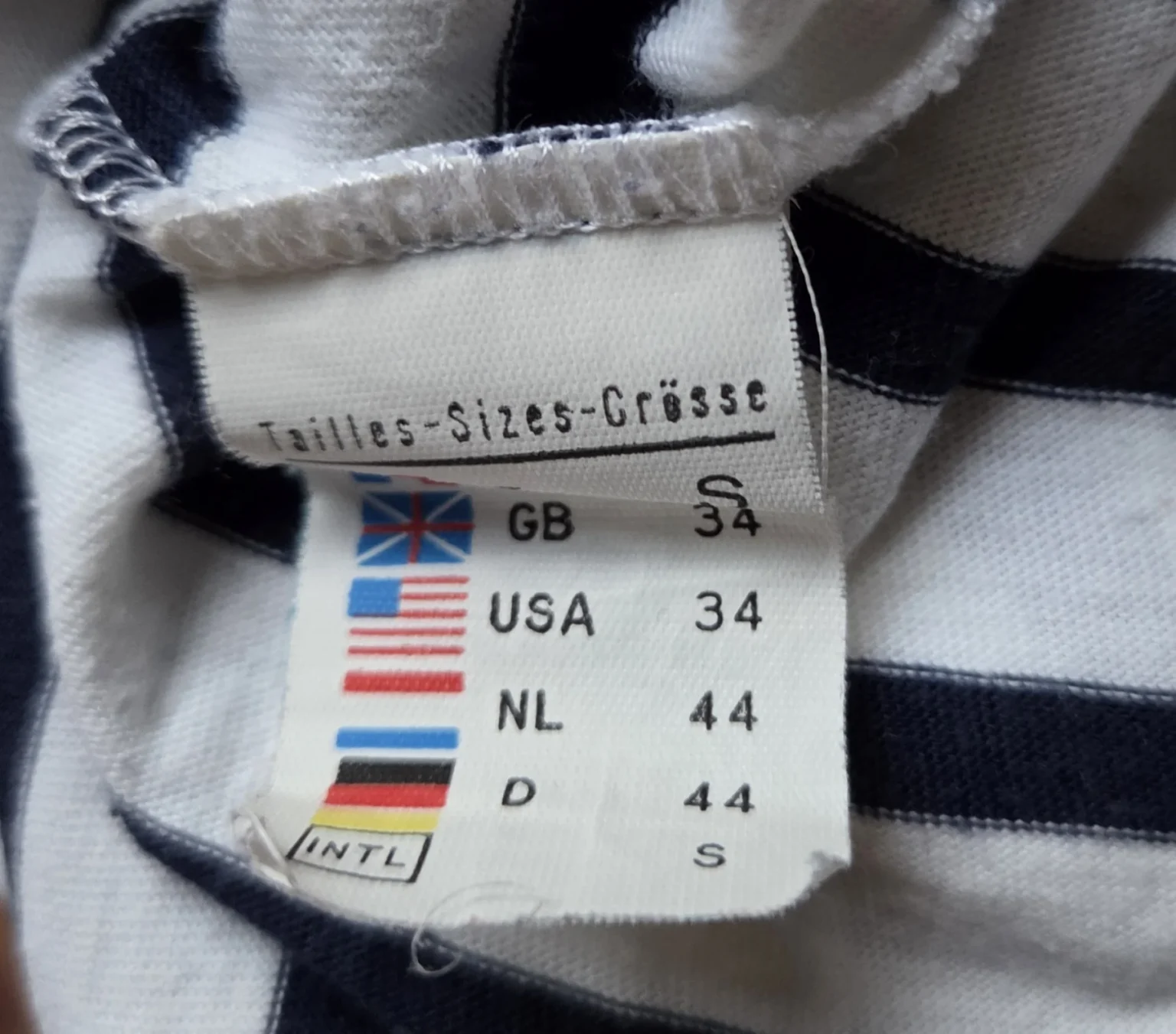 Image for Saint James-Superbe marinière  bleu marine et blanc