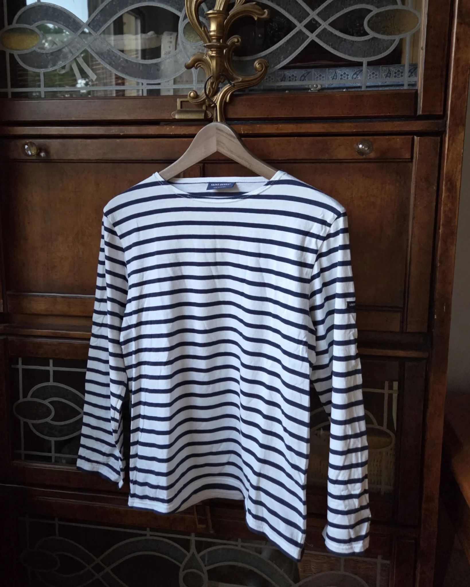 Image for Saint James-Superbe marinière  bleu marine et blanc