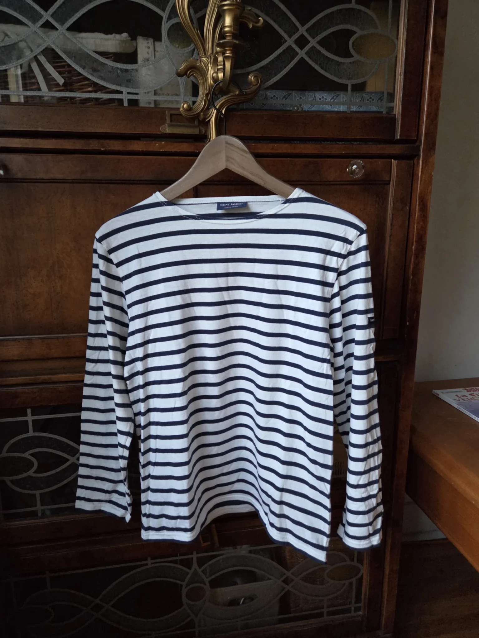Image for Saint James-Superbe marinière  bleu marine et blanc