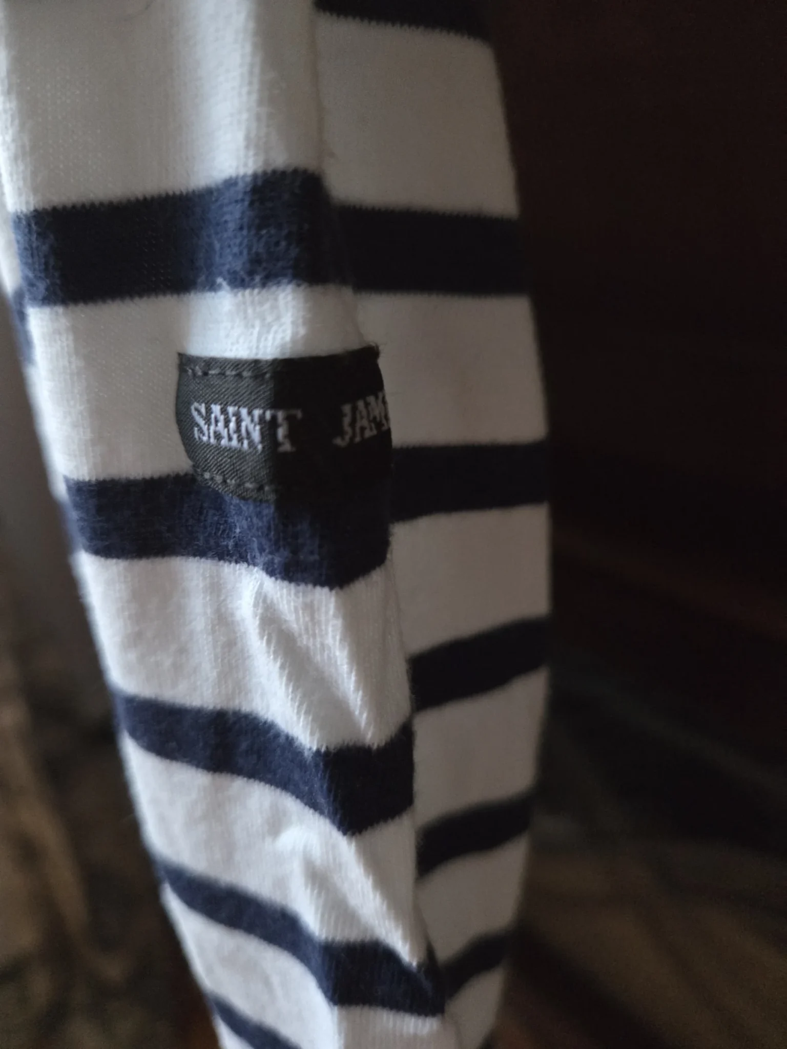 Image for Saint James-Superbe marinière  bleu marine et blanc