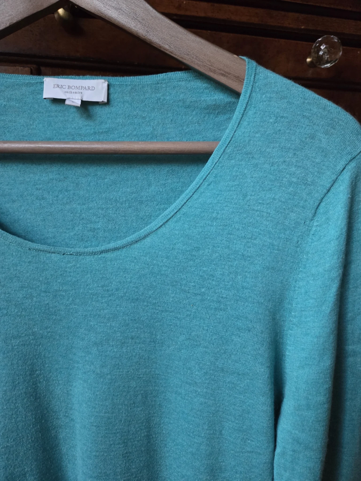 Image for Eric Bompard-Superbe pull léger coloris turquoise