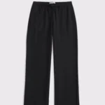 Thumbnail for Pantalon Abercrombie & Fitch taille médium longueur régulière porté une seule fois hyper confortable (style lin mais vraiment plus de qualité)