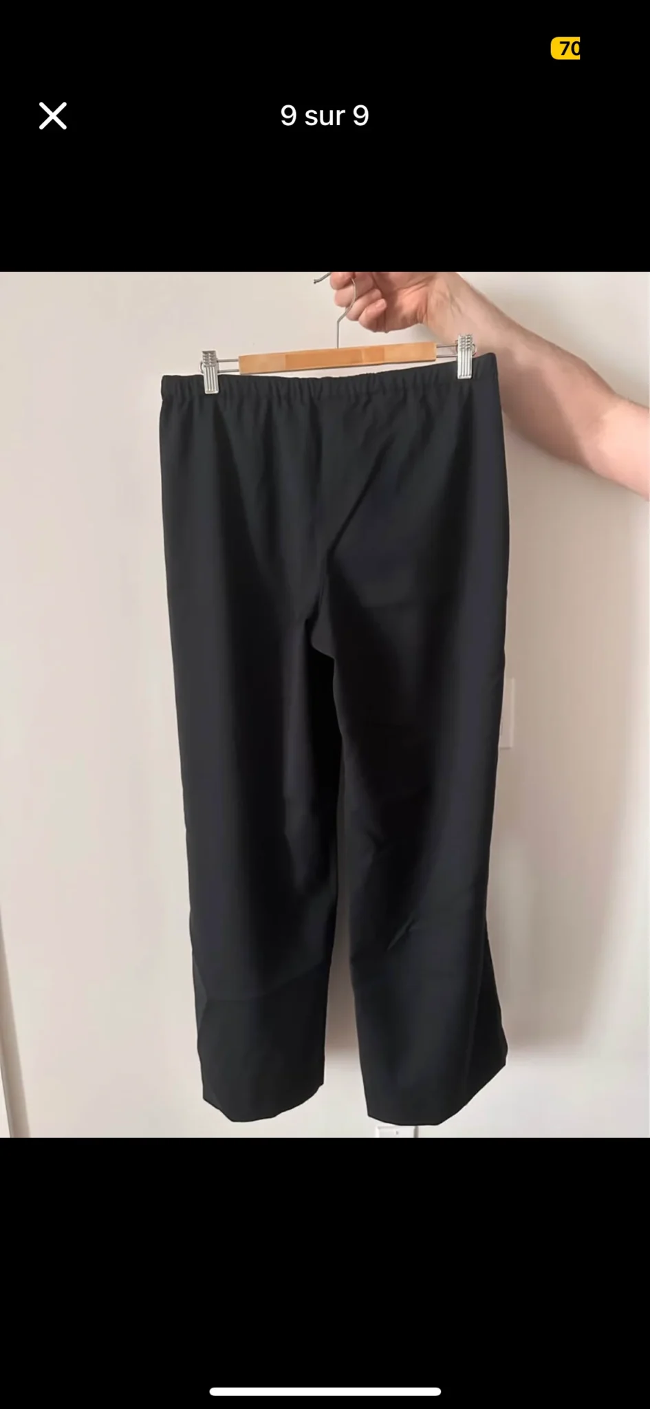 Image for Pantalon Abercrombie & Fitch taille médium longueur régulière porté une seule fois hyper confortable (style lin mais vraiment plus de qualité)