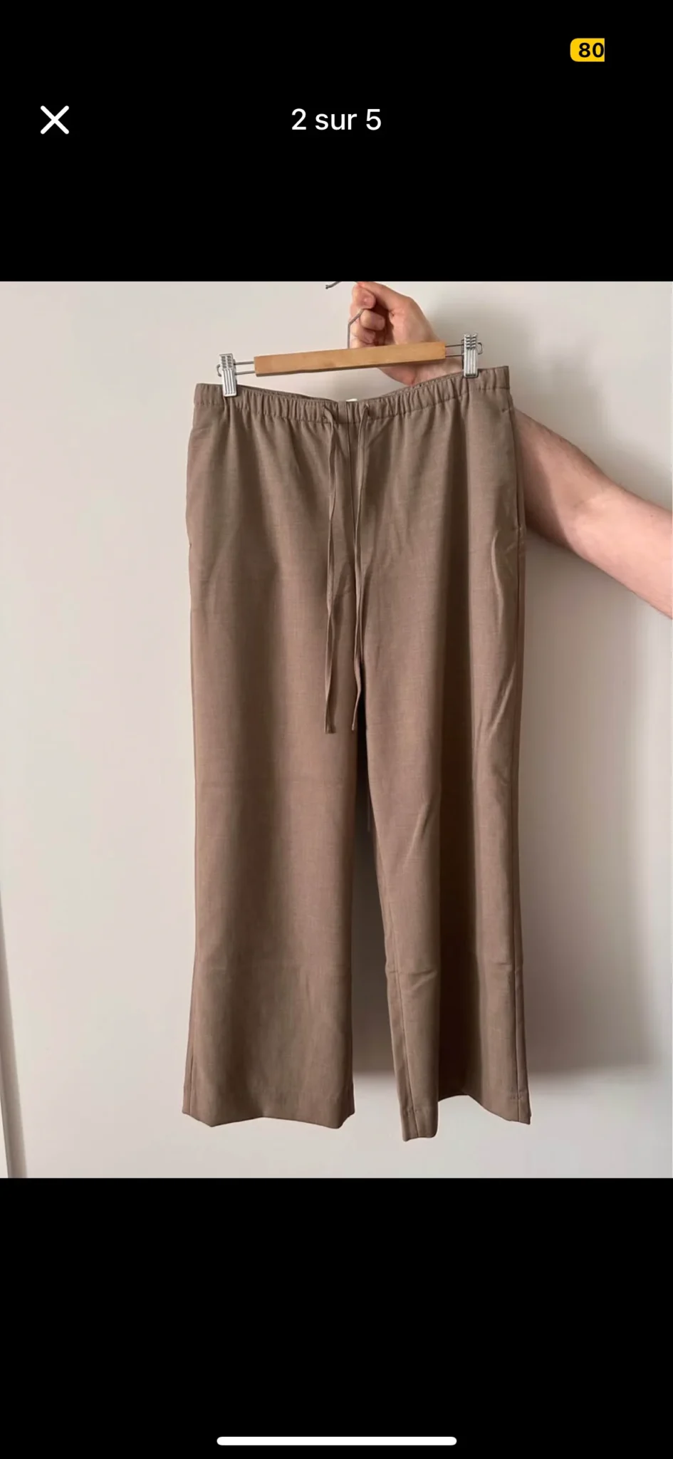 Image for Pantalon Abercrombie & Fitch NEUF  taille médium longueur régulière fois hyper confortable (style lin mais vraiment plus de qualité)