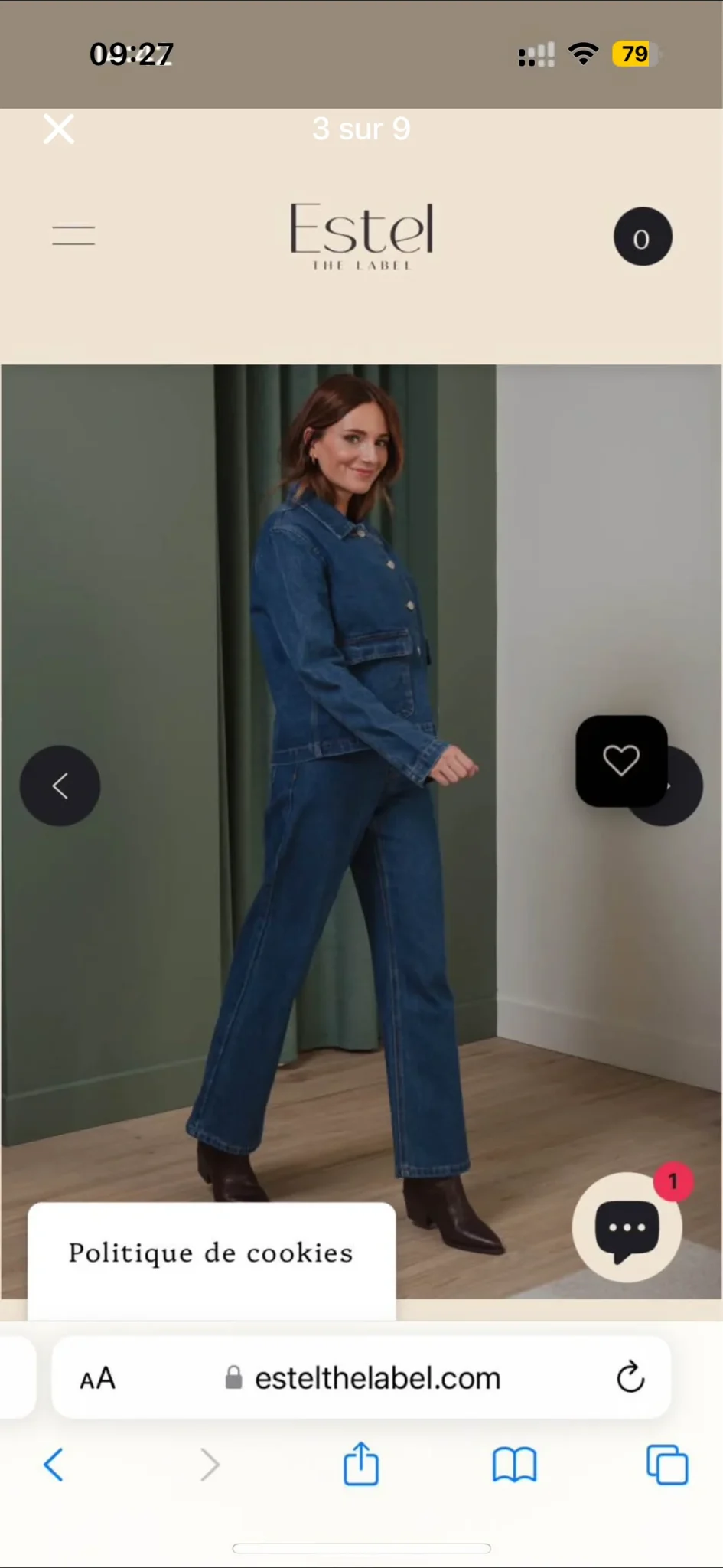 Image for Jeans ESTEL the label Neuve taille Medium portée une seule fois 2h