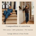 Thumbnail for Jeans ESTEL the label Neuve taille Medium portée une seule fois 2h