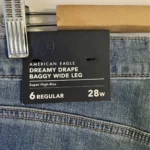 Thumbnail for AE Dreamy Drape Stretch Super High-Waisted Baggy Wide-Leg Jean size 6 US  / 28W regular Jeans American eagle NEUVE avec étiquette 🏷️ originale