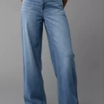 Thumbnail for AE Dreamy Drape Stretch Super High-Waisted Baggy Wide-Leg Jean size 6 US  / 28W regular Jeans American eagle NEUVE avec étiquette 🏷️ originale