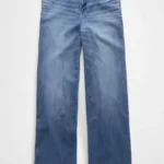 Thumbnail for AE Dreamy Drape Stretch Super High-Waisted Baggy Wide-Leg Jean size 6 US  / 28W regular Jeans American eagle NEUVE avec étiquette 🏷️ originale