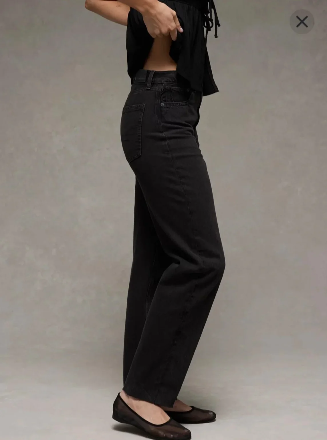 Image for Jeans American eagle NEUVE avec étiquette 🏷️ originale longueur régulière AMERICAN EAGLE BAGGY STRAIGHT Super High-Rise • Strigid