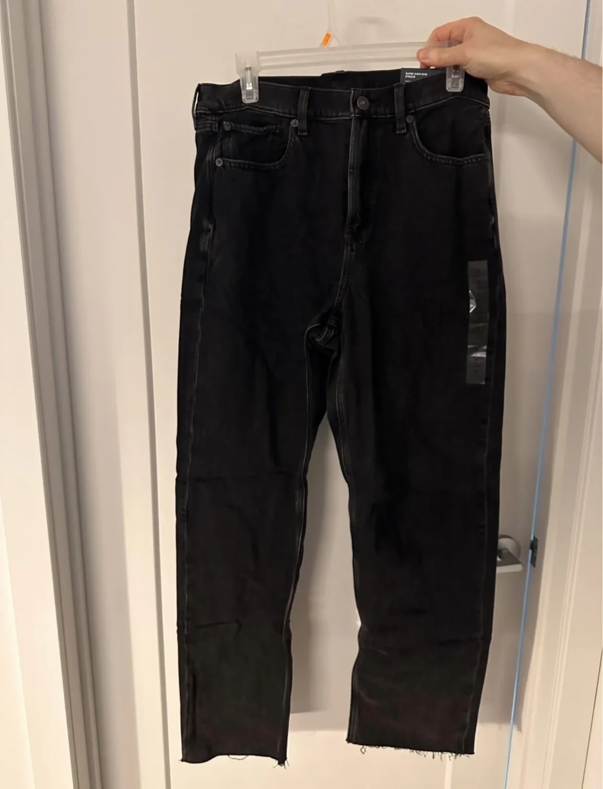 Image for Jeans American eagle NEUVE avec étiquette 🏷️ originale longueur régulière AMERICAN EAGLE BAGGY STRAIGHT Super High-Rise • Strigid