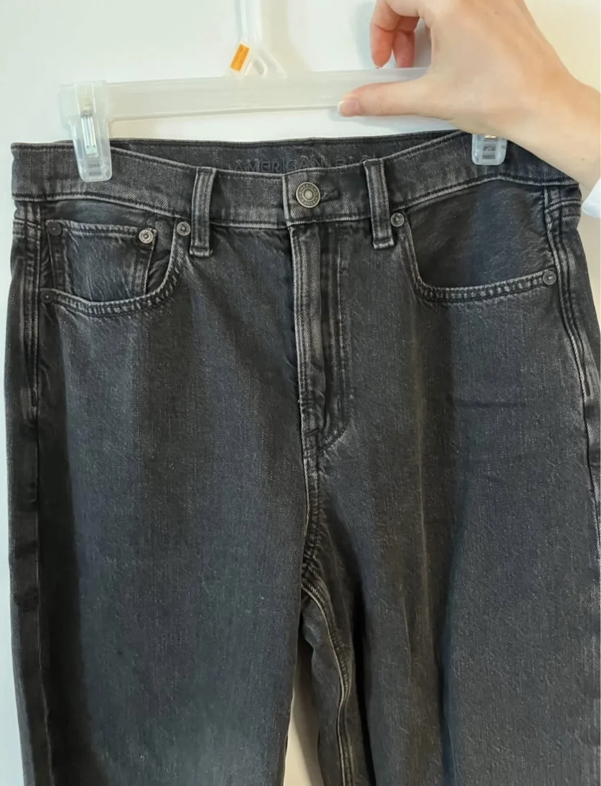 Image for Jeans American eagle size 6US longueur régulière ; Baggy straight super high waisted strigid portée une seule fois en parfait état 🤩
