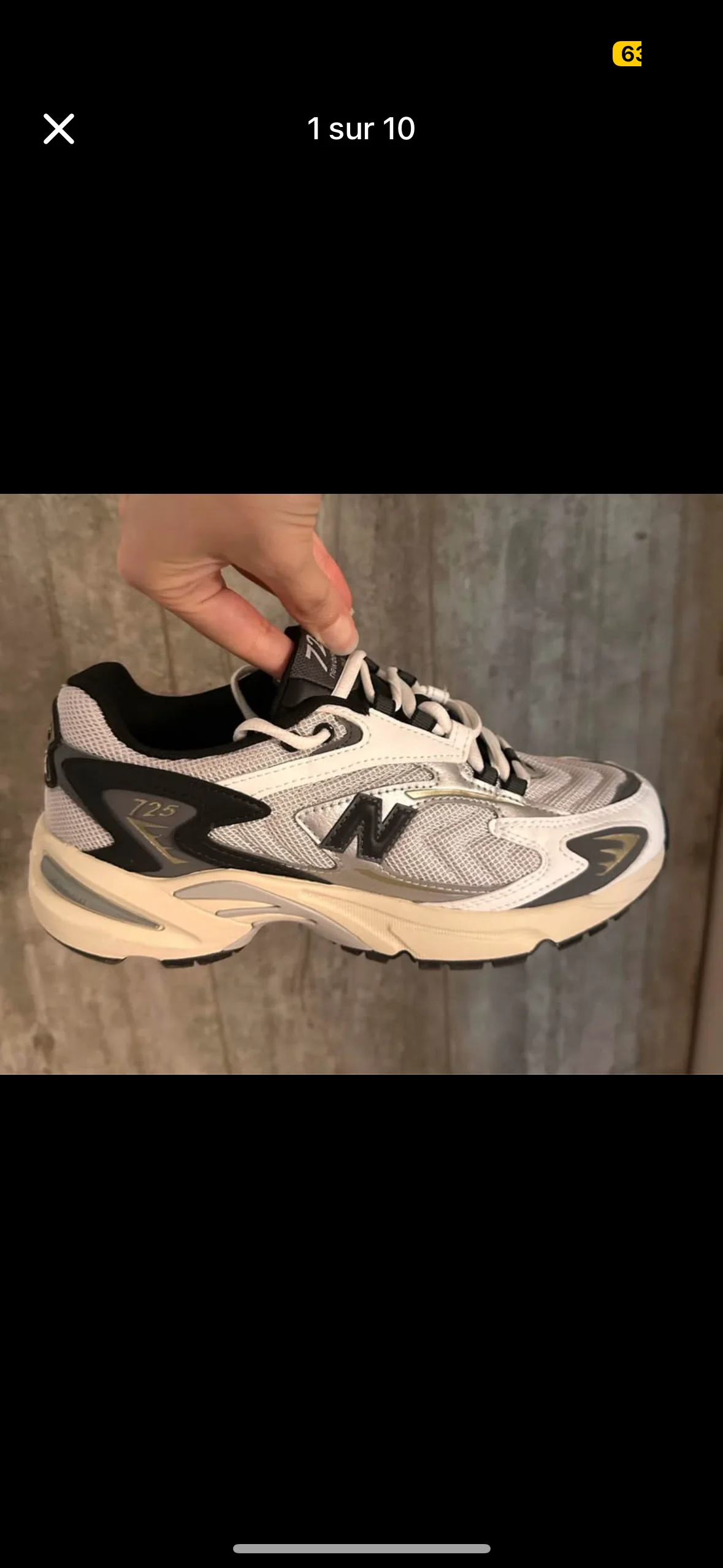 Souliers New balance 725 UNISEXE NEUF dans leur boîte originale size 9,5 US femmes / women  8 US homme New Balance seconde main