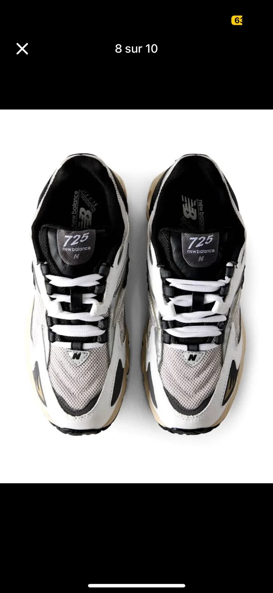 Image for Sneakers New balance 725 UNISEXE NEUF size 9,5 US femmes / women  8 US homme / men Brand new / NEUF Jamais porté en parfait état