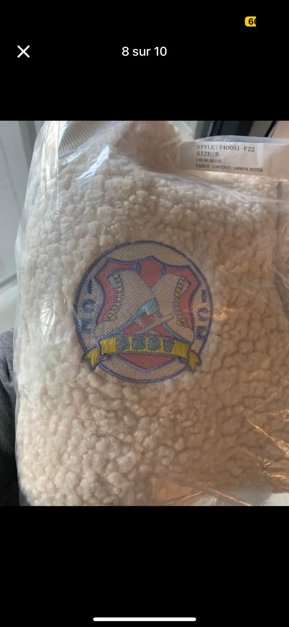 Image for Chandail Tamélo NEUF dans son emballage original en sherpa « Ice ice baby » size small / Fleece Unisexe