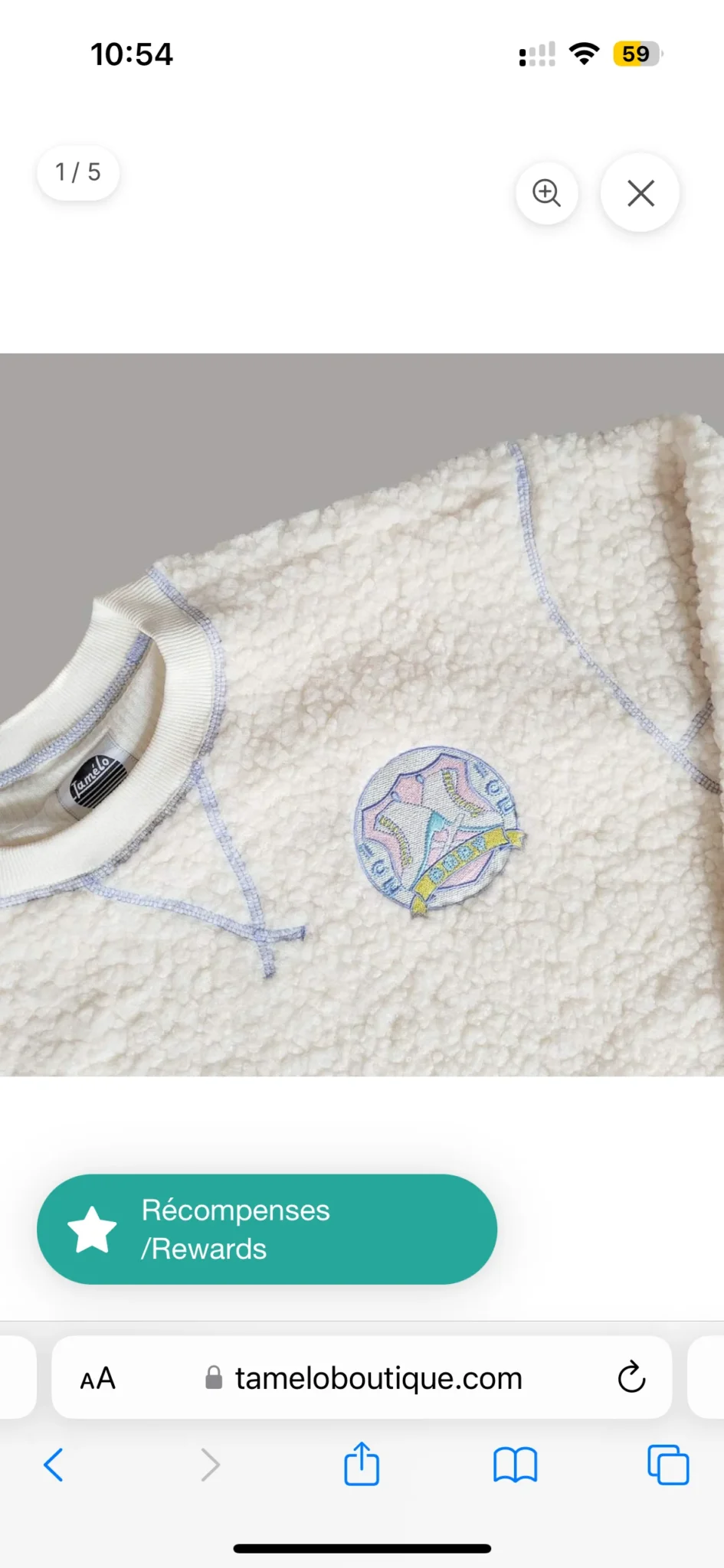 Image for Chandail Tamélo NEUF dans son emballage original en sherpa « Ice ice baby » size small / Fleece Unisexe