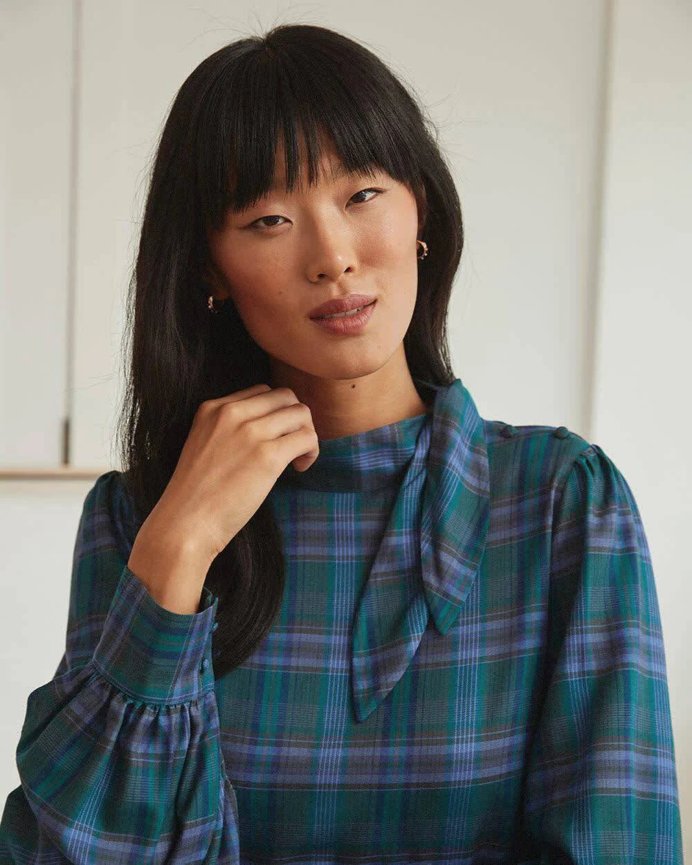 Blouse verte forêt Rw and Co seconde main